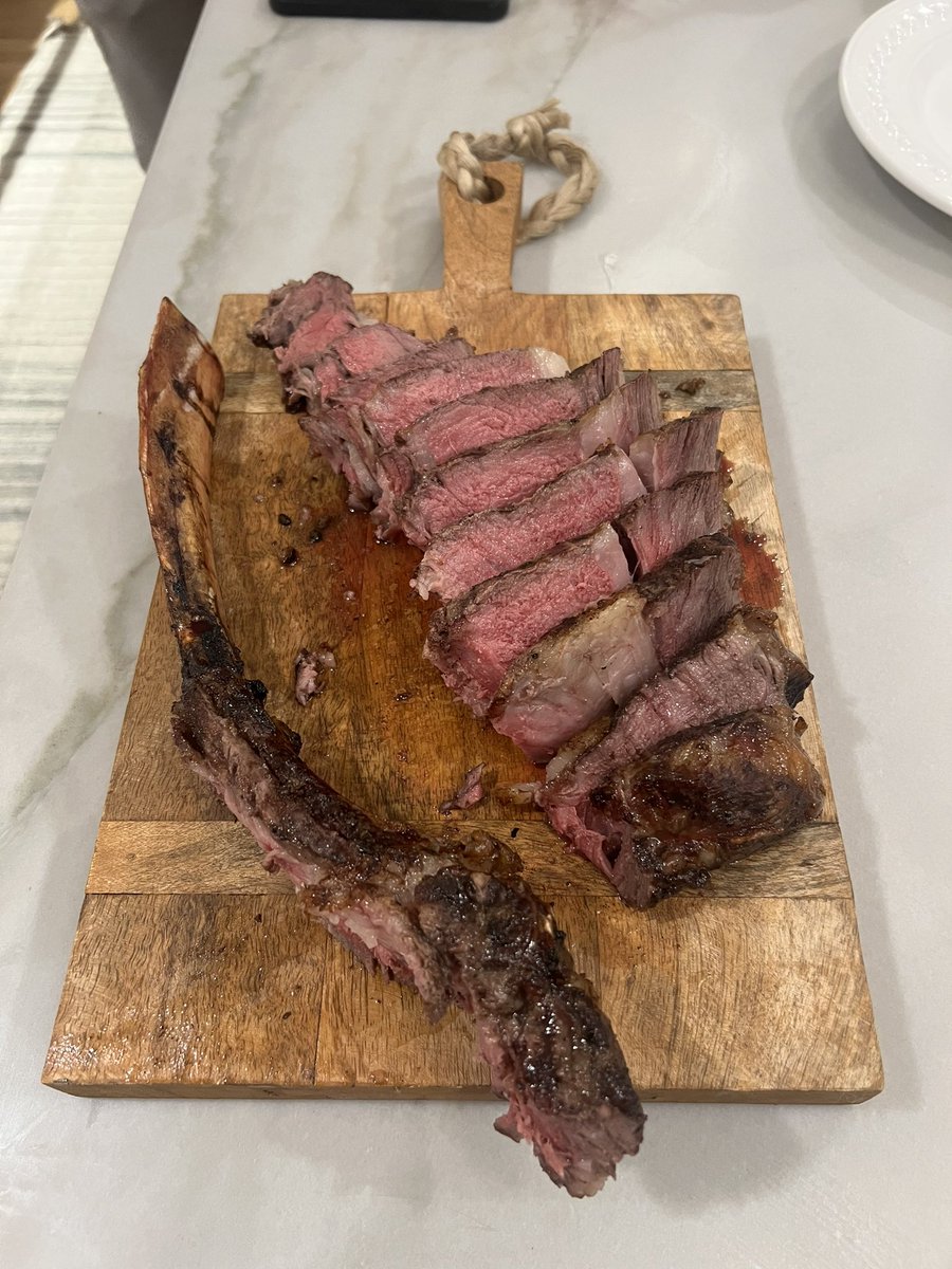 Grilled tomahawk wagyu was a success last weekend. Melt in your mouth good!