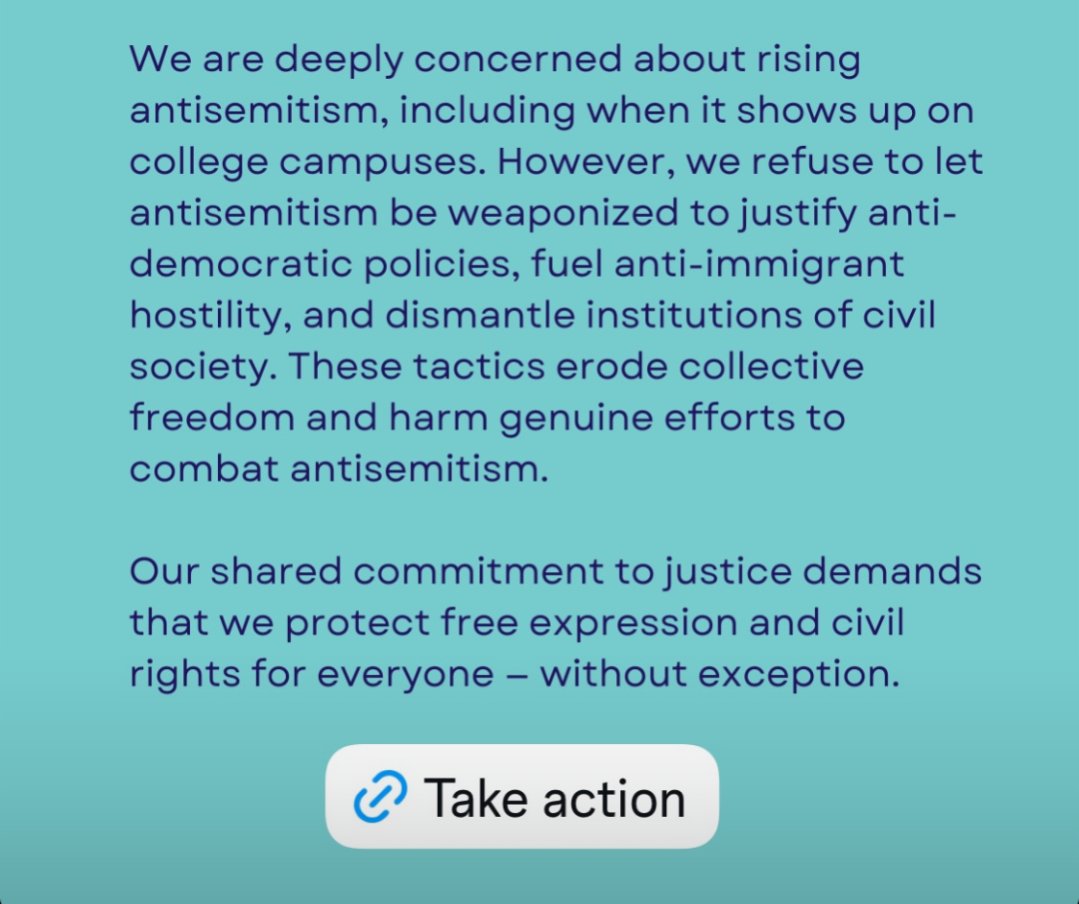 We're proud of this strong statement by JCUA. We stand in full and unwavering solidarity with Mahmoud Khalil and all of our neighbors targeted for abduction. Please join us in calling for Mahmoud's release by signing <a href="/bendthearc/">Info</a>'s petition here: bendthearc.us/release_khalil