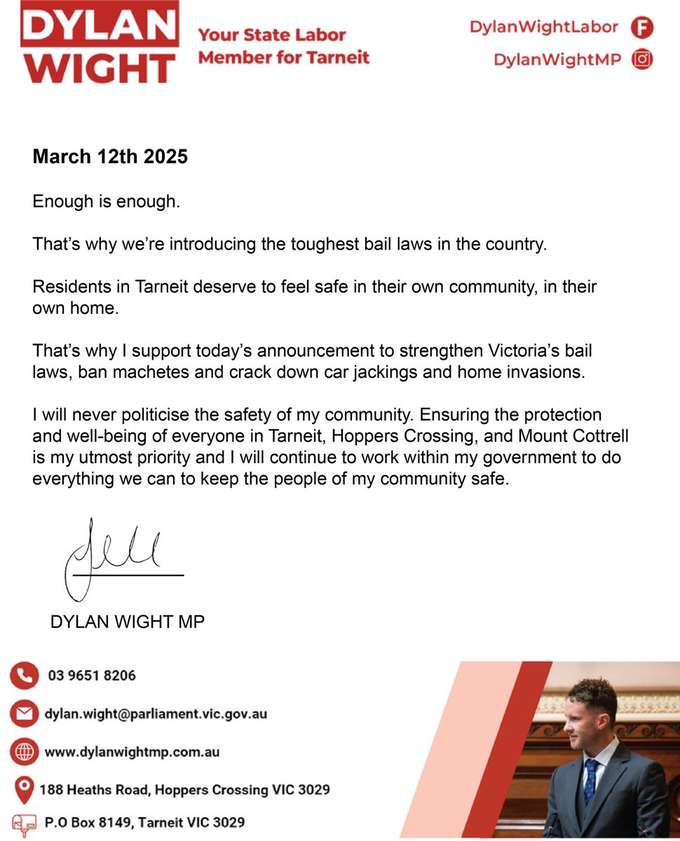 Community safety is my number one priority. 

My statement on today’s announcements 👇
#springst