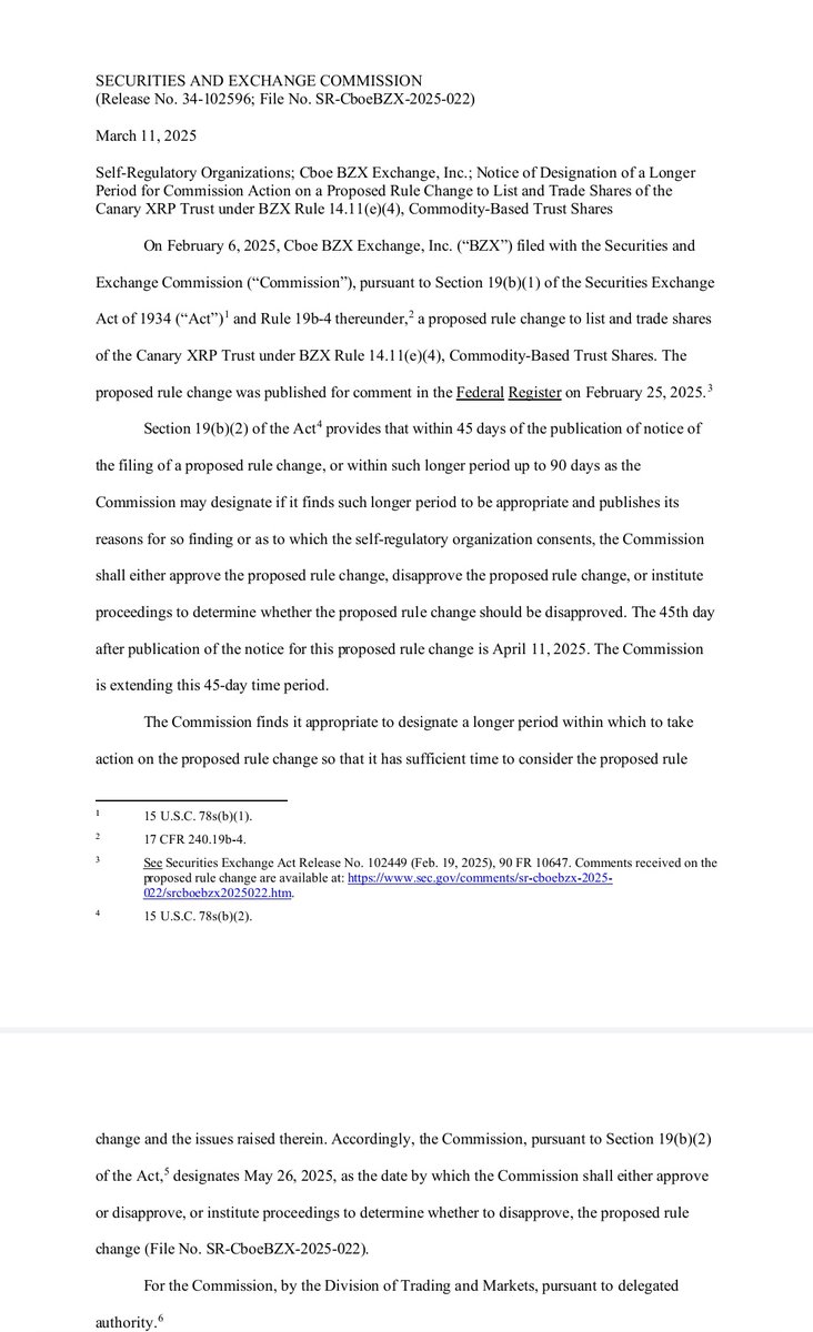 🔵 - MTC - "SEC Posticipa Approvazione di ETF su Criptovalute: Incertezze per Cardano, XRP, Solana e Litecoin"