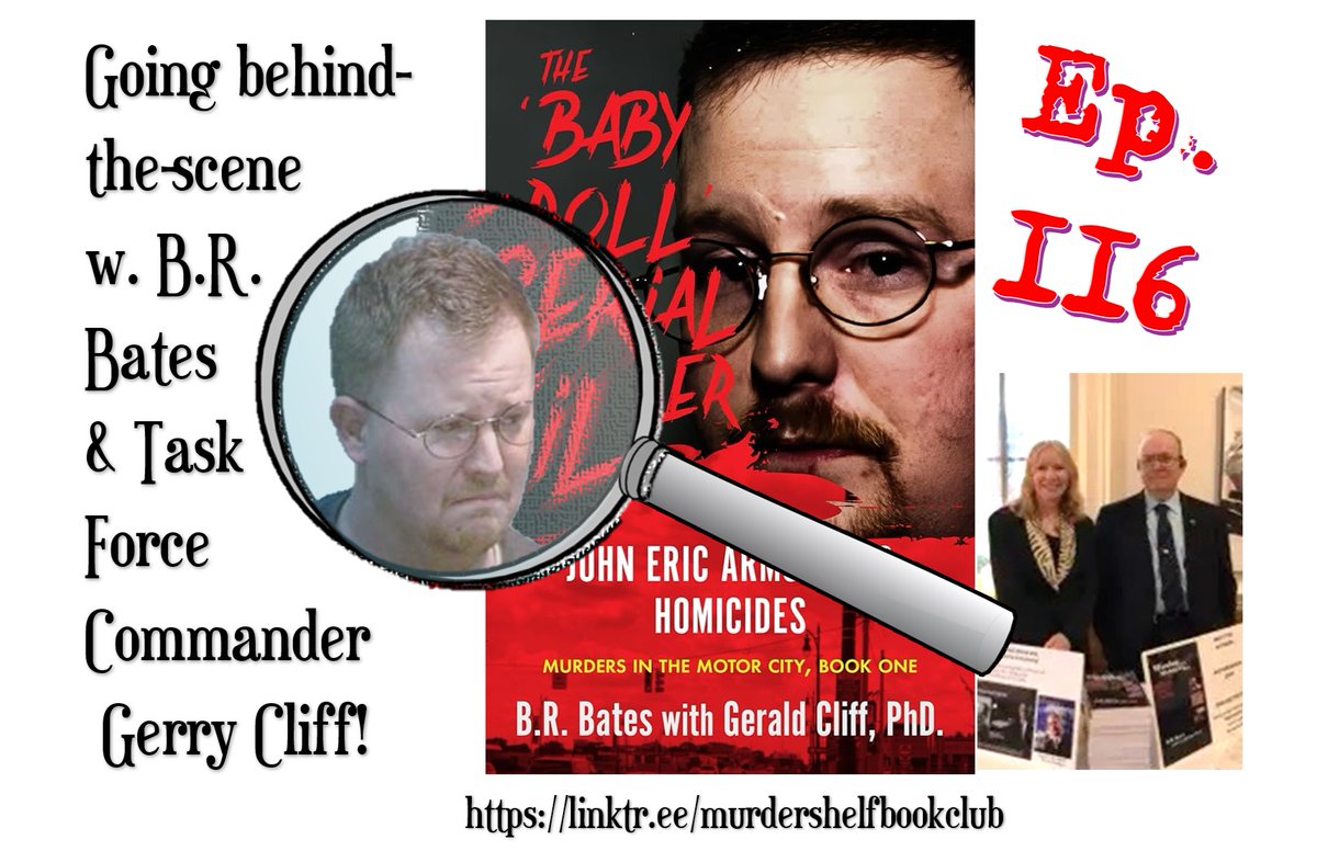 shelf_club's tweet image. EXCITING NEWS! Get ready for Jill's exclusive interview w. the author &amp;amp; the commander! Ep 116 is just around the corner!

🎤🔜 linktr.ee/murdershelfboo…
#ComingSoon #OutSoon #ExcitingNews #Announcement #podcast #newepisodealert #crimecon2025 #bookclub #exclusiveinterview‼️