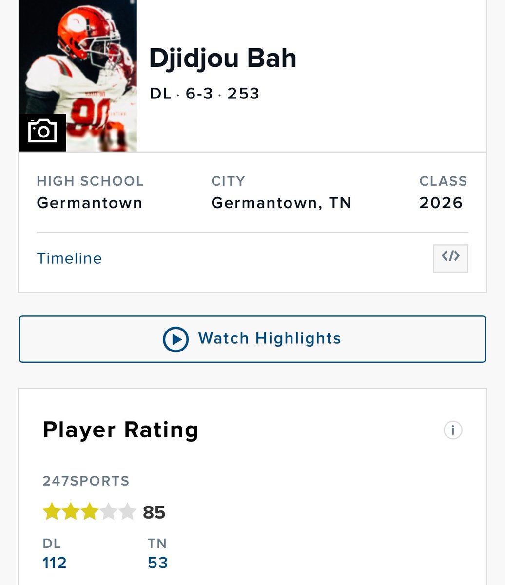 Blessed to be ranked 3⭐️ by <a href="/247Sports/">247Sports</a> . #alhamdulillah <a href="/AllenTrieu/">Allen Trieu</a> <a href="/iamcoachgene/">Gene Robinson III</a> <a href="/ChadSimmons_/">ChadSimmons</a> <a href="/CSmithScout/">Chris Smith</a>
