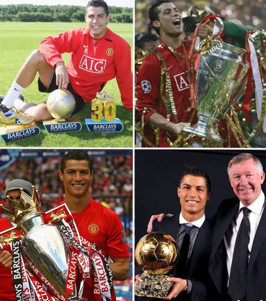 Cristiano Ronaldo in 2008. 👑🐐

Ballon d'Or 
Premier League 
Champions League 
Club World Cup 
Community Shield
UEFA Best Player
PFA Player of the Year
UCL Golden Boot
PL Golden Boot
European Golden Boot

Remains the greatest individual season by a PL Player. 🇵🇹🔴