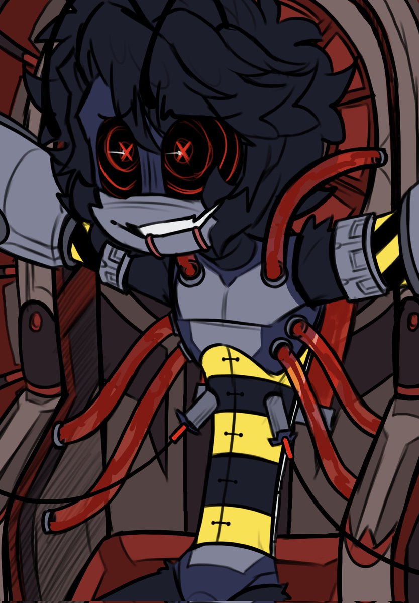 He wants company that's not the heavy machinery keeping him from dying miserably

Immortal privileges revoked but welcome back nox as a shadow prototype lol

#noxthewasp #sonicfanart #sonictwt