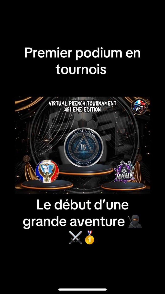 Petite 3 eme place et premier podium pour l’équipe 🏆⚔️ une grande aventure commence 🥷🏾🫡