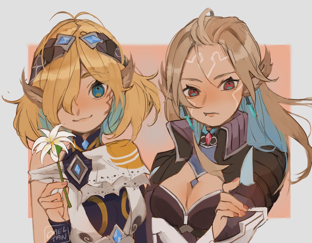 finally got myself out of mhw jail (kinda) i can draw

Qlurian girls &lt;3
#xenobladeX