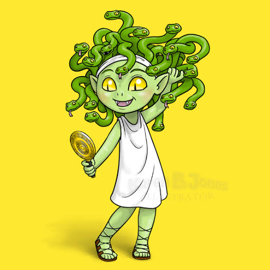 corrupting power like Medusa image, snakes on her head smbolize relgious leaders, intellctuals, cultur figures, etc tool to bwitch fanatics society. Perpeus uses Medusa's eyes, a key secret evidences of crimes &amp; destroy demons, but is tempted to a newones. Curse of Medusa's eyes