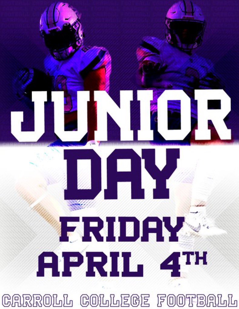Derek_Opitz's tweet image. Thank you @CoachPfanny and @FootballCarroll for the junior day invite!