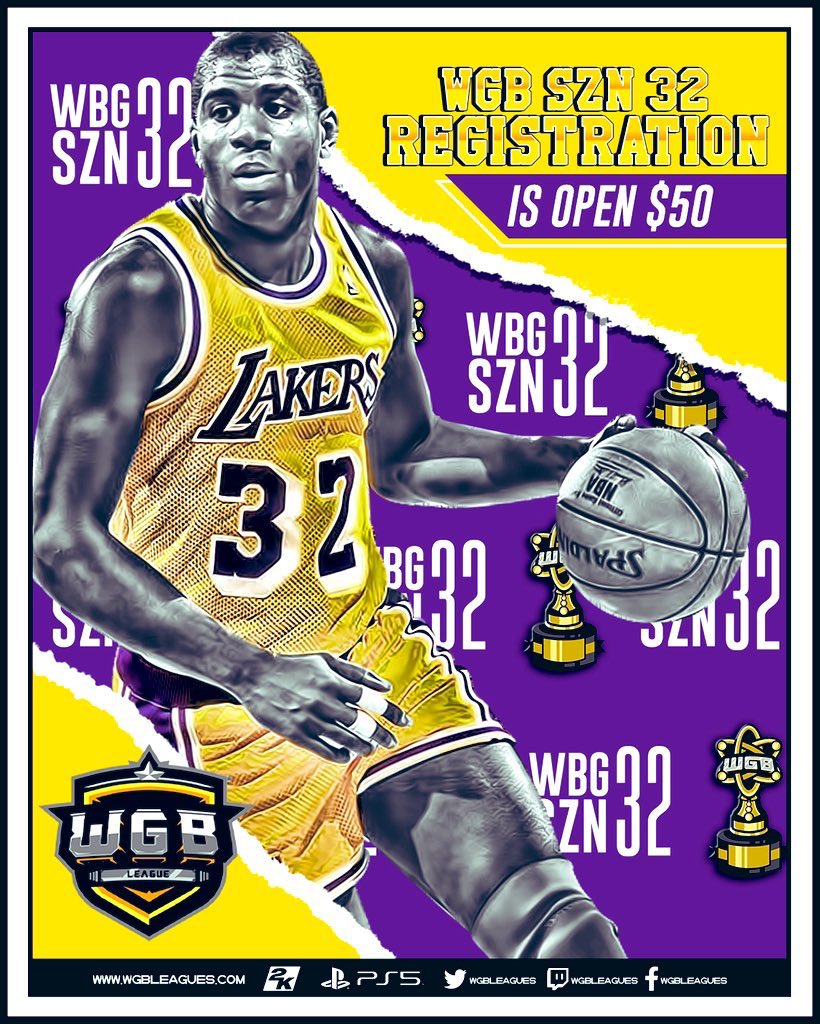 WGBLeagues's tweet image. 🚨Registration still Open🚨

WGB SZN 32
• Stats Track every day
• Cash Prizes
• registration $50

(If you got our MEMBERSHIP registration is $3️⃣5️⃣)

wgbleagues.com/registration
@youFamousEnough @NetsGamingCrew 
@Big_Brudda_PURP
 @iNetworkSports