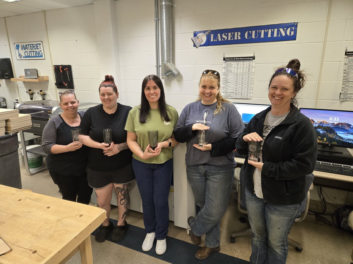 Prentice_Fablab's tweet image. New season starting for Trinity&apos;s adult evening courses! Had a great turnout tonight in my &quot;FabLab&quot; course where we design &amp;amp; create with our laser engraver/CNC machines for the community! #FabLab #CTETHSadultclasses
@TRINITY_MLUCAS