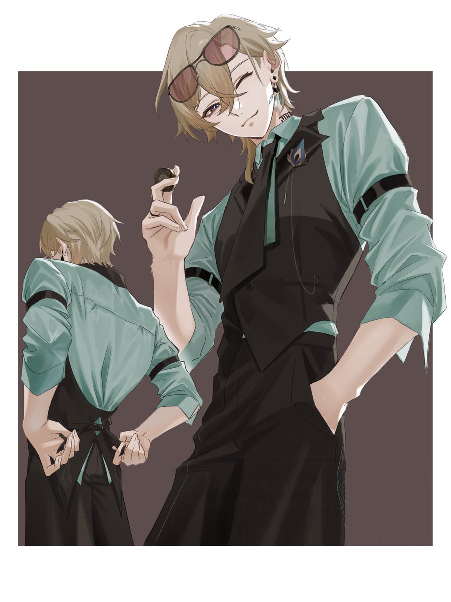 ZUI_zui3's tweet image. イメージファッション🦚良すぎ感謝