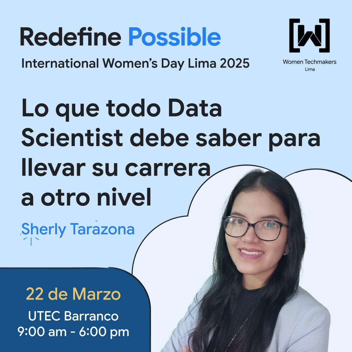 WTMLima's tweet image. En #IWDLima2025, Sherly Tarazona, Jefa de Advanced Analytics en Caja Arequipa, nos contará sobre las habilidades, herramientas y estrategias esenciales para crecer en Ciencia de Datos.
📅 22 de marzo | 📍 UTEC, Barranco
🔗 wtmlima.com/iwd-2025
#IWDLima25 #IWDLatam