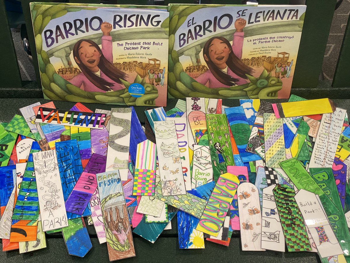 lori_huntsman's tweet image. Connections make the world go round and we were grateful to welcome the author of #BarrioRising into our community today! Such an inspiration as she shared her writing journey with us. Plus my talented fourth graders handcrafted bookmarks for her!#OneBookOneSanDiego @sdschools