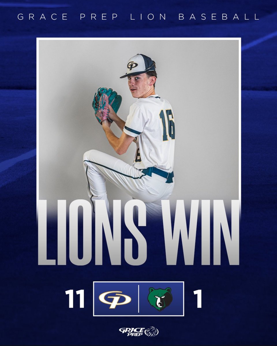 Grace Prep Baseball (@gplion_baseball) on Twitter photo Your Lions complete the sweep of the double-header in Cleburne to advance to 4-1 in district!
<a href="/HeathSpeckJr24/">Heath Cole Speck Jr</a> with a 5 inning no-no in game 2! Your Lions complete the sweep of the double-header in Cleburne to advance to 4-1 in district!
<a href="/HeathSpeckJr24/">Heath Cole Speck Jr</a> with a 5 inning no-no in game 2!