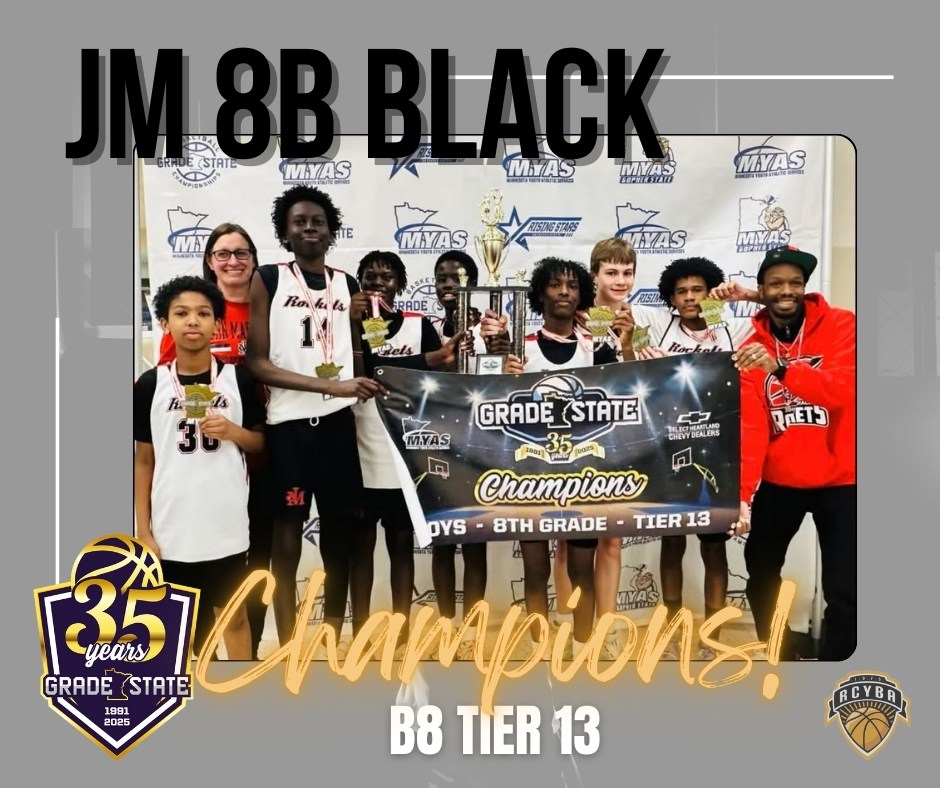 RCYBAMN (@rcybamn) on Twitter photo GRADE STATE CHAMPIONS! <a href="/JMRocketsBBB/">JM Boys Basketball</a> B8 Black brought home the Tier 13 hardware from Grade State! Way to go! <a href="/MYASMinnesota/">Minnesota Youth Athletic Services</a> GRADE STATE CHAMPIONS! <a href="/JMRocketsBBB/">JM Boys Basketball</a> B8 Black brought home the Tier 13 hardware from Grade State! Way to go! <a href="/MYASMinnesota/">Minnesota Youth Athletic Services</a>