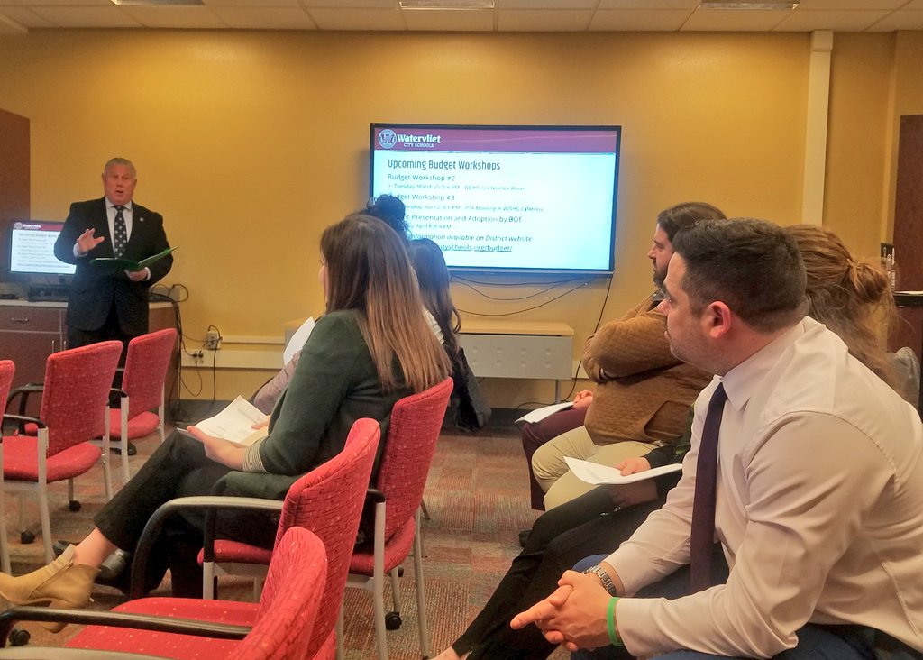 NYS Assembly Member John McDonald stopped by our BOE meeting earlier tonight to provide an overview of the Executive Budget and the one-house budgets proposed by the Legislature relative to PK-12 education. We appreciate <a href="/johnmcdonald108/">John T. McDonald III - Member of NYS Assembly</a>'s continued support of our schools! 👏🏫