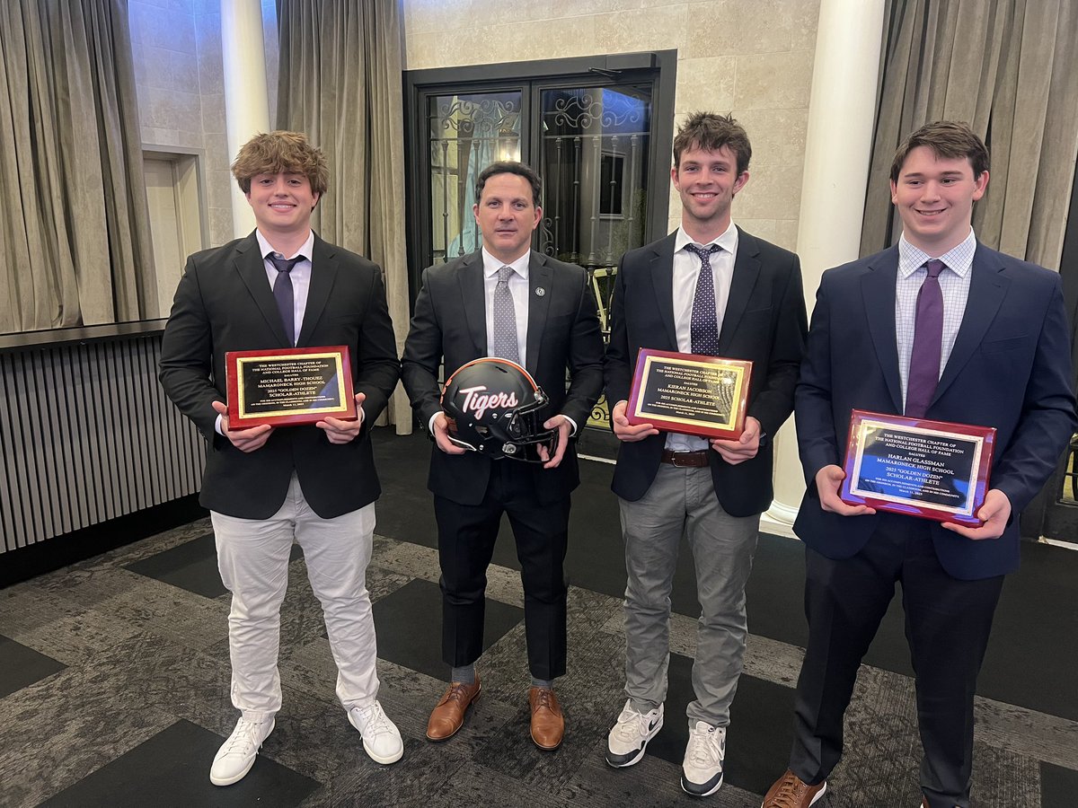 Anthony Vitti (@vitron5) on Twitter photo Congratulations to our <a href="/MamkFootball/">Mamaroneck Football</a> seniors <a href="/mikabt31/">Michael Barry-Thouez</a> <a href="/KieranJaco10559/">Kieran Jacobson</a> <a href="/HarlanGlassman/">Harlan Glassman</a> for being honored among the finest scholar athletes in Westchester County at the Prestigious 52nd <a href="/NFFNetwork/">National Football Foundation</a> Golden Dozen Awards Dinner. 🧠 💪 🏈 <a href="/MamaroneckED/">Mamaroneck Schools</a> <a href="/MamkFootball/">Mamaroneck Football</a> <a href="/MamkAthletics/">MHS Athletics</a> Congratulations to our <a href="/MamkFootball/">Mamaroneck Football</a> seniors <a href="/mikabt31/">Michael Barry-Thouez</a> <a href="/KieranJaco10559/">Kieran Jacobson</a> <a href="/HarlanGlassman/">Harlan Glassman</a> for being honored among the finest scholar athletes in Westchester County at the Prestigious 52nd <a href="/NFFNetwork/">National Football Foundation</a> Golden Dozen Awards Dinner. 🧠 💪 🏈 <a href="/MamaroneckED/">Mamaroneck Schools</a> <a href="/MamkFootball/">Mamaroneck Football</a> <a href="/MamkAthletics/">MHS Athletics</a>