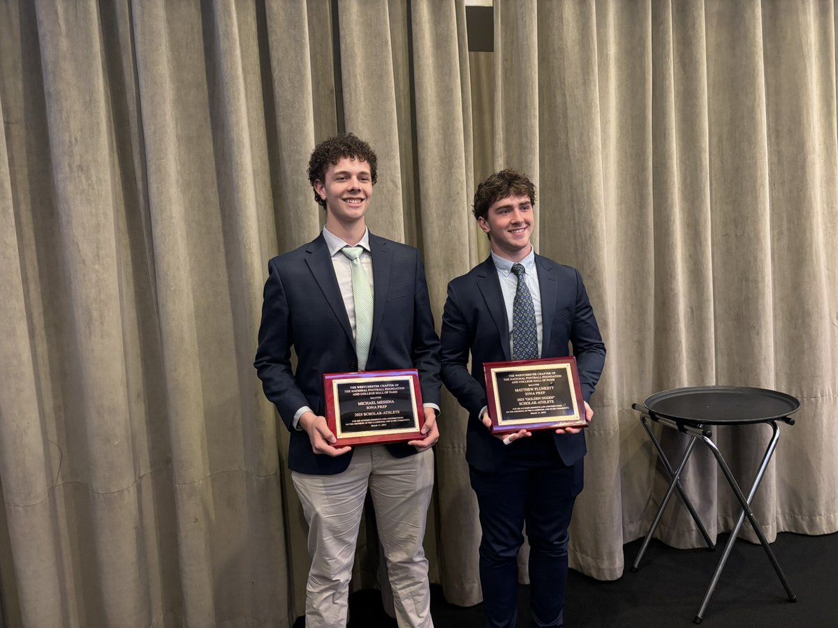 Congratulations to Seniors Matthew Plunkett (Holy Cross) and Michael Messina (Duke) for being honored tonight with the prestigious Golden Dozen Student-Athlete Award. Both young men are tremendous student-athletes and had a major impact on our program.