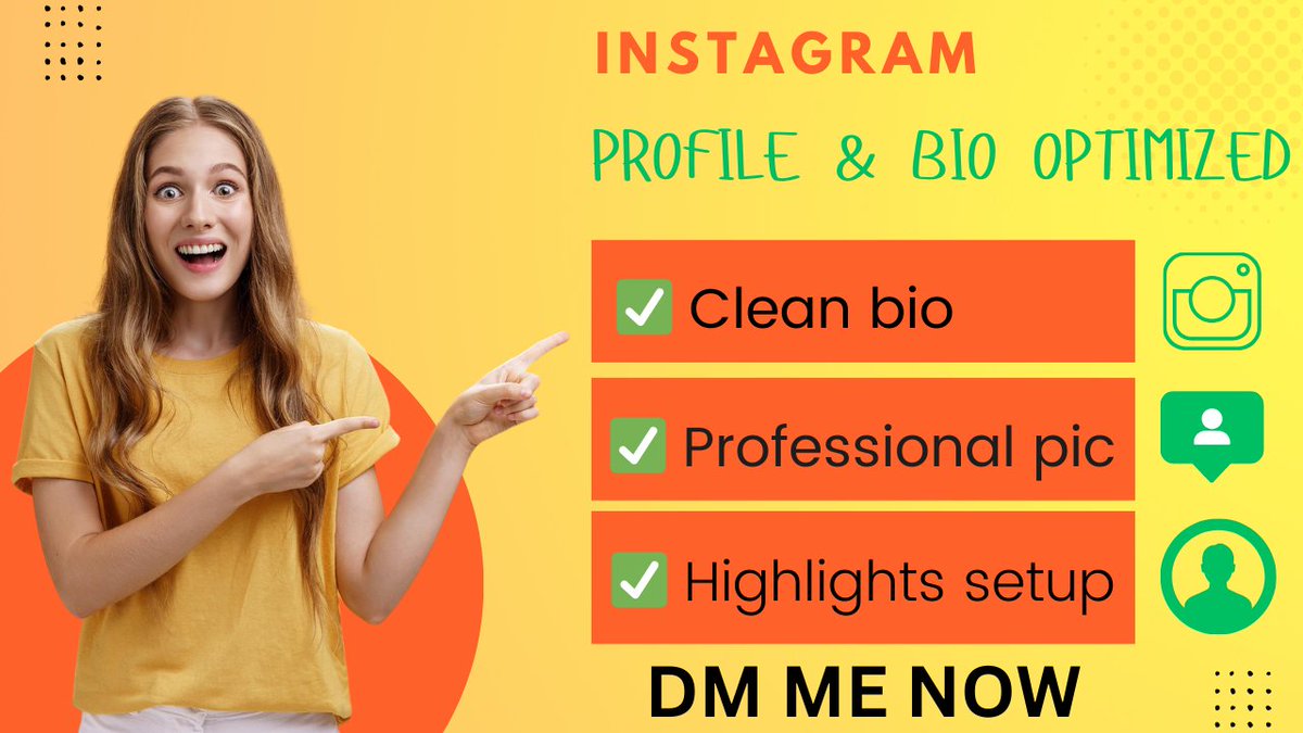 Is Your Instagram Profile Attracting the Right Audience?

A poorly optimized profile = missed opportunities!

✅ Clean bio
✅ Professional pic
✅ Highlights setup

 Small tweaks = better engagement! DM me now for a profile revamp!

#InstagramGrow #SocialMediaMarketing