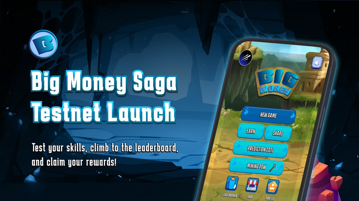 Big Money: COTI Crush Saga (@bigmoneysaga) on Twitter photo ๐BigMoney Saga Testnet Launch is HERE! ๐๐ฐ
๐ Join the quest on:
app.galxe.com/quest/PtvfirZAโฆ
๐ฅ Rewards:
- $500 prize pool for top 40 players on leaderboard
- Whitelist spot to mint the Genesis Miner Badge
๐ How to Join:
- Complete tasks & answer the quiz on <a href="/GalxeQuest/">Galxe Quest</a>
- ๐BigMoney Saga Testnet Launch is HERE! ๐๐ฐ
๐ Join the quest on:
app.galxe.com/quest/PtvfirZAโฆ
๐ฅ Rewards:
- $500 prize pool for top 40 players on leaderboard
- Whitelist spot to mint the Genesis Miner Badge
๐ How to Join:
- Complete tasks & answer the quiz on <a href="/GalxeQuest/">Galxe Quest</a>
-