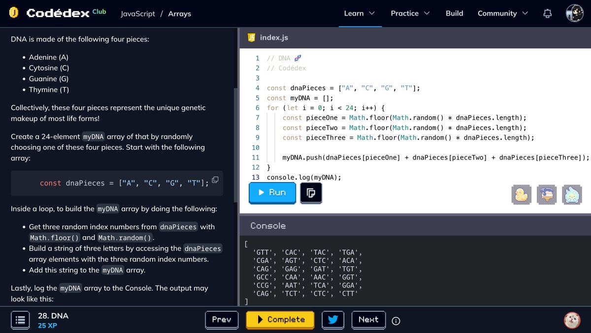 silvyethcode's tweet image. DNA 🧬 #CodedexDNA @codedex_io