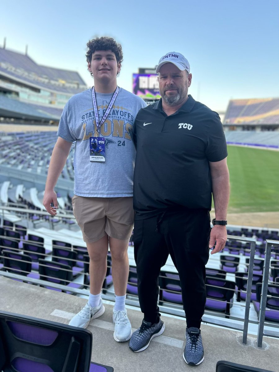 AbramBengard (@abrambengard) on Twitter photo Thank you <a href="/BGChrisOwens/">Chris Owens</a> for having me out to the <a href="/TCUFootball/">TCU Football</a> Open House Event. Excited to come back up to watch spring practice. <a href="/CoachSonnyDykes/">Sonny Dykes</a> <a href="/CoachRickerOL/">AJ Ricker</a> <a href="/CoachClemUNC/">Randy Clements</a> <a href="/kendalbriles/">Kendal Briles</a> <a href="/CoachCoreyH/">Coach C. Harbert</a> <a href="/donnieyantis/">Donnie Yantis</a> <a href="/natelivings/">Nate Livings</a> <a href="/PCALionsFB/">PCAFootball</a> <a href="/ZachFrazier5/">Zach Frazier</a> Thank you <a href="/BGChrisOwens/">Chris Owens</a> for having me out to the <a href="/TCUFootball/">TCU Football</a> Open House Event. Excited to come back up to watch spring practice. <a href="/CoachSonnyDykes/">Sonny Dykes</a> <a href="/CoachRickerOL/">AJ Ricker</a> <a href="/CoachClemUNC/">Randy Clements</a> <a href="/kendalbriles/">Kendal Briles</a> <a href="/CoachCoreyH/">Coach C. Harbert</a> <a href="/donnieyantis/">Donnie Yantis</a> <a href="/natelivings/">Nate Livings</a> <a href="/PCALionsFB/">PCAFootball</a> <a href="/ZachFrazier5/">Zach Frazier</a>