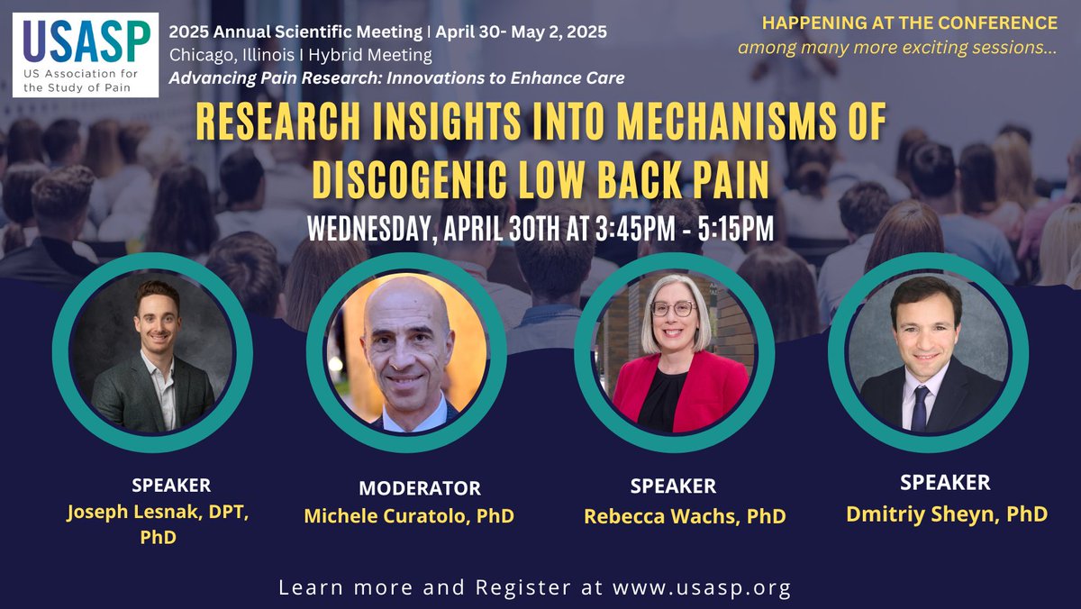 Sheyn Lab (@sheynlab) on Twitter photo Honored and delighted to attend and present our research <a href="/US_ASP/">US Association for the Study of Pain</a> annual meeting #USASP2025 and talk about #LBP. Especially delighted to share the stage with <a href="/Becky_Wachs/">Becky Wachs</a> and <a href="/LesnakJoe/">Joseph Lesnak PT, PhD</a> from <a href="/UTDPainLab/">Ted Price director of CAPS at UT Dallas</a> Honored and delighted to attend and present our research <a href="/US_ASP/">US Association for the Study of Pain</a> annual meeting #USASP2025 and talk about #LBP. Especially delighted to share the stage with <a href="/Becky_Wachs/">Becky Wachs</a> and <a href="/LesnakJoe/">Joseph Lesnak PT, PhD</a> from <a href="/UTDPainLab/">Ted Price director of CAPS at UT Dallas</a>