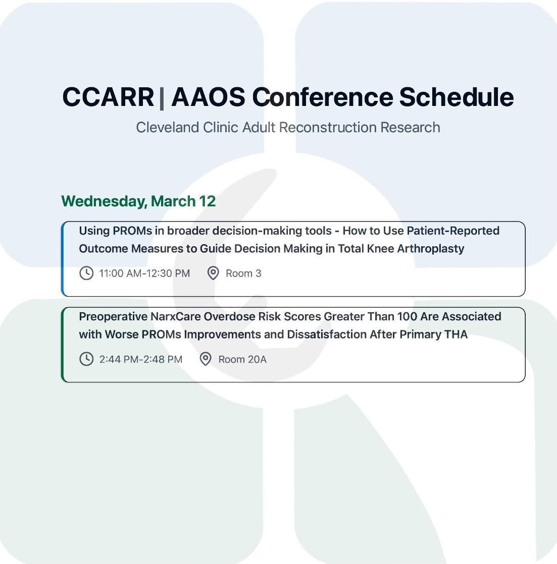 #AAOS2025  Wednesday schedule!
Join us!