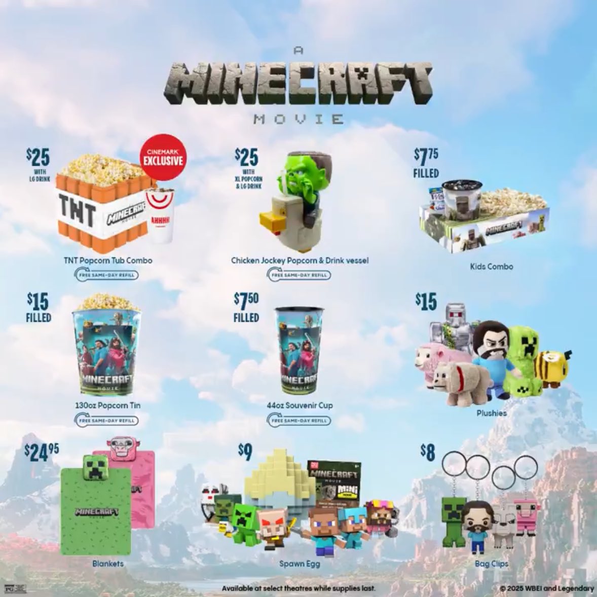 圖 MINECRAFT 麥塊真人電影 TNT爆米花桶