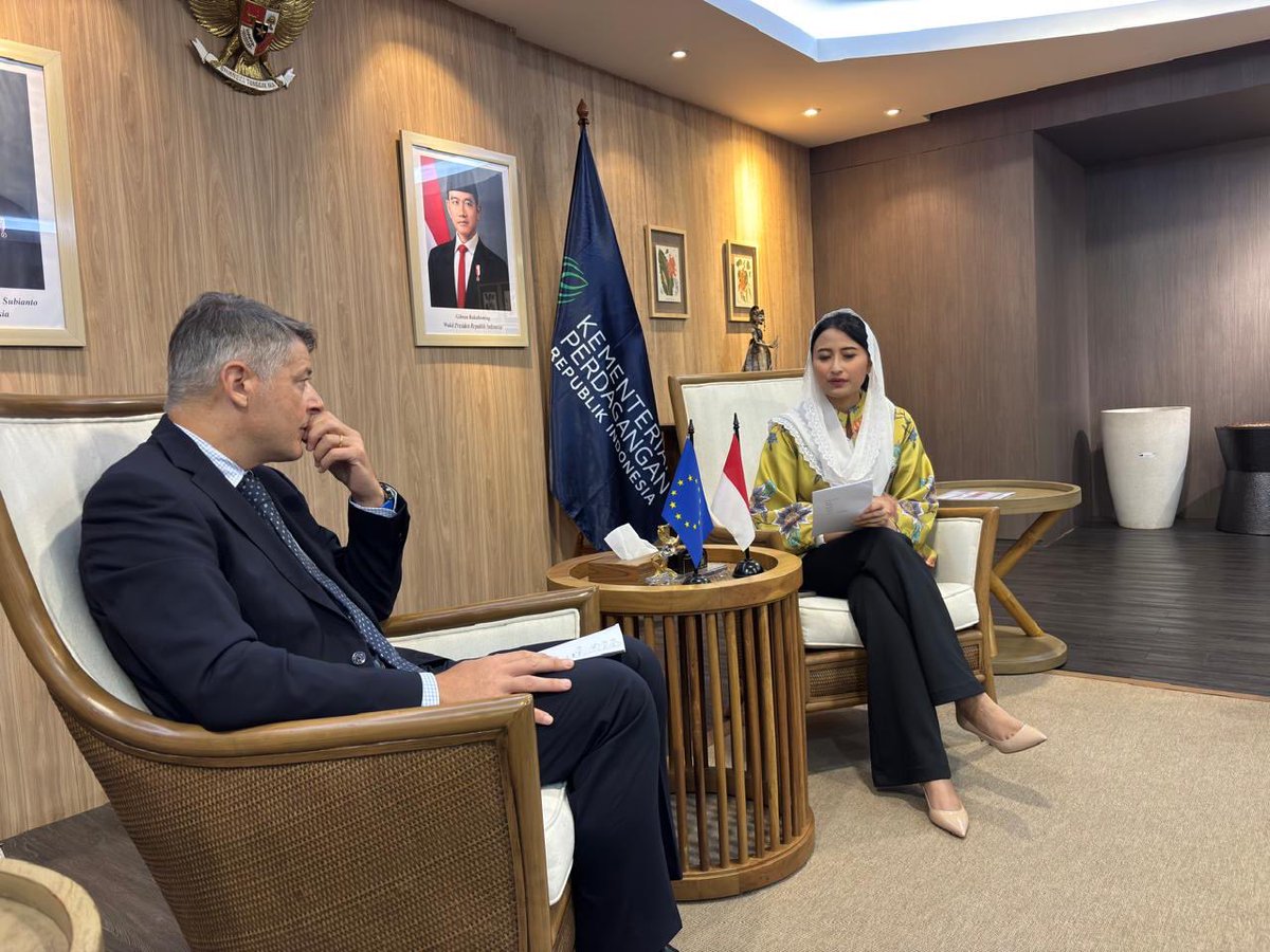 Productive talks on enhanced economic relations between Indonesia and the EU. Together we will move things forward!
🇪🇺🇮🇩