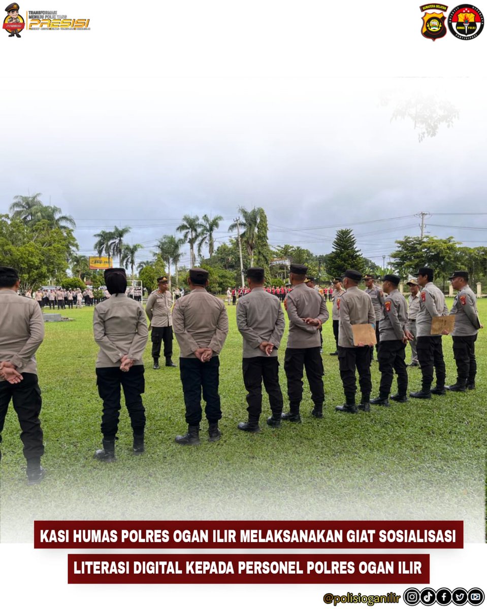 Kasi Humas Polres Ogan Ilir melaksanakan sosialisasi literasi digital kepada personel Polres Ogan Ilir.

#BeyondtrustpresisiProgramAGiat2Indikator3 #Optimalisasimanajemencitra
#Polisioganilir
#Humaspolresoganilir