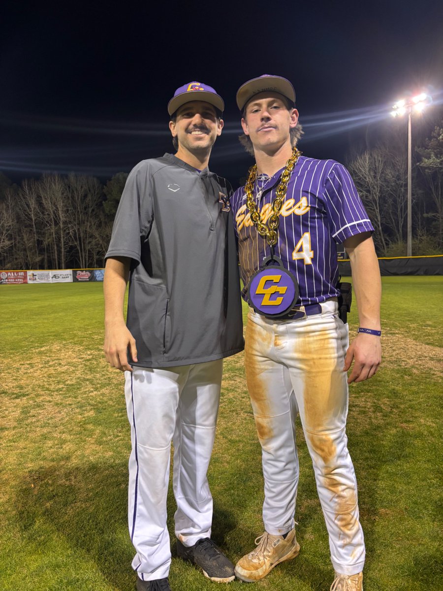 Crawford County Baseball (@cchsdiamondclub) on Twitter photo Savy win tonight vs one of the top programs in the state in Schley County. Eagles win it on a walk off in extras 6-5. <a href="/IsaacMeadows07/">Isaac Meadows</a> earns player of the game honors with a gritty performance on the mound 6IP, 3ER, 8K and scored the winning run.
#MustacheMarch Savy win tonight vs one of the top programs in the state in Schley County. Eagles win it on a walk off in extras 6-5. <a href="/IsaacMeadows07/">Isaac Meadows</a> earns player of the game honors with a gritty performance on the mound 6IP, 3ER, 8K and scored the winning run.
#MustacheMarch