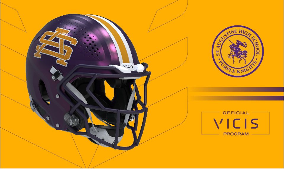 We're excited to welcome St. Augustine HS to the VICIS Ambassador Program. As a member of Team VICIS, they'll take the field fully equipped with VICIS helmets and shoulder pads, ensuring their athletes have top-tier protection. Welcome to #teamvicis Rise Sons #ForTheGlory!