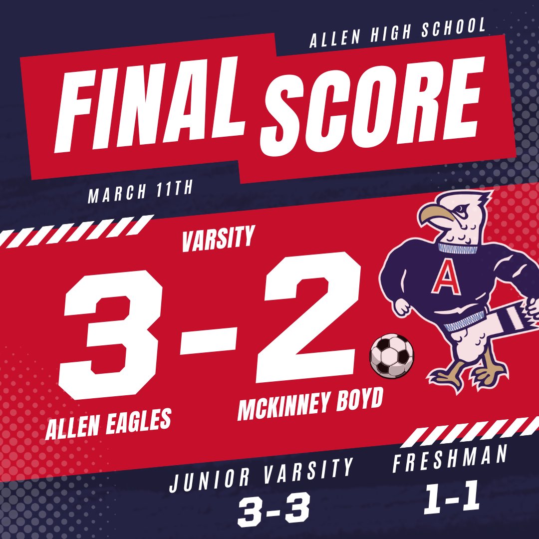 Eagles pull off a big win against the Broncos scoring in the final minute to seal the deal!🅰️🆙⚽️

Varsity Goals: 
⚽️Ryan Donato
⚽️⚽️Yazan AbuJazar