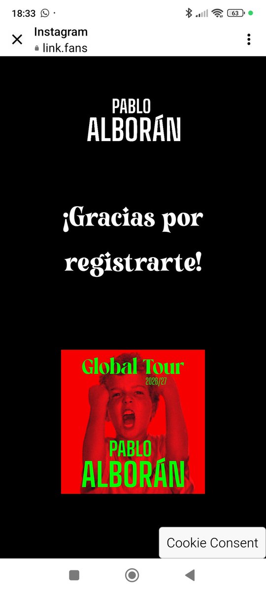 Registrada Rey Ganas De todo lo que viene con #ClickBait te has vaciado Nunca dejas de sorprenderme #TQMYBIEN En bucle WAOOOOOO <a href="/pabloalboran/">Pablo Alborán</a>