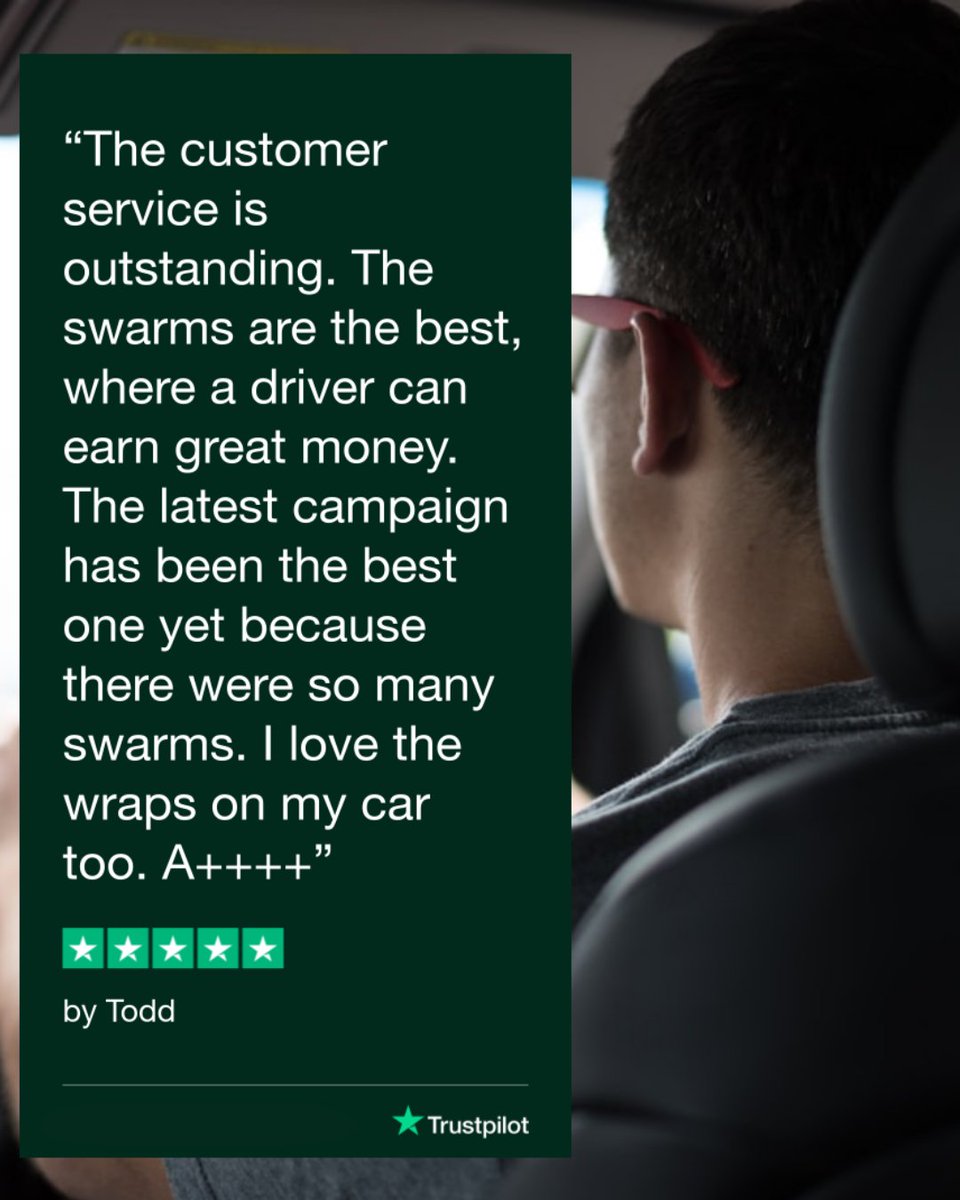 ✅ Great way to earn
✅ Fun, unique car wrap options 
✅ Outstanding customer service

Take it from Todd. Download the Wrapify App &amp; start earning when a campaign comes along in your area.