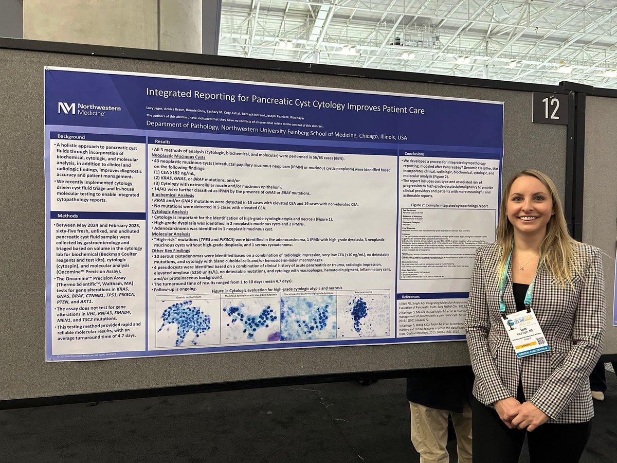 Lucy Jager (@lucyjager) on Twitter photo I had a great at #USCAP2025 representing <a href="/NU_Pathology/">Northwestern Pathology</a> cytopathology and catching up with friends 🔬💜 I had a great at #USCAP2025 representing <a href="/NU_Pathology/">Northwestern Pathology</a> cytopathology and catching up with friends 🔬💜