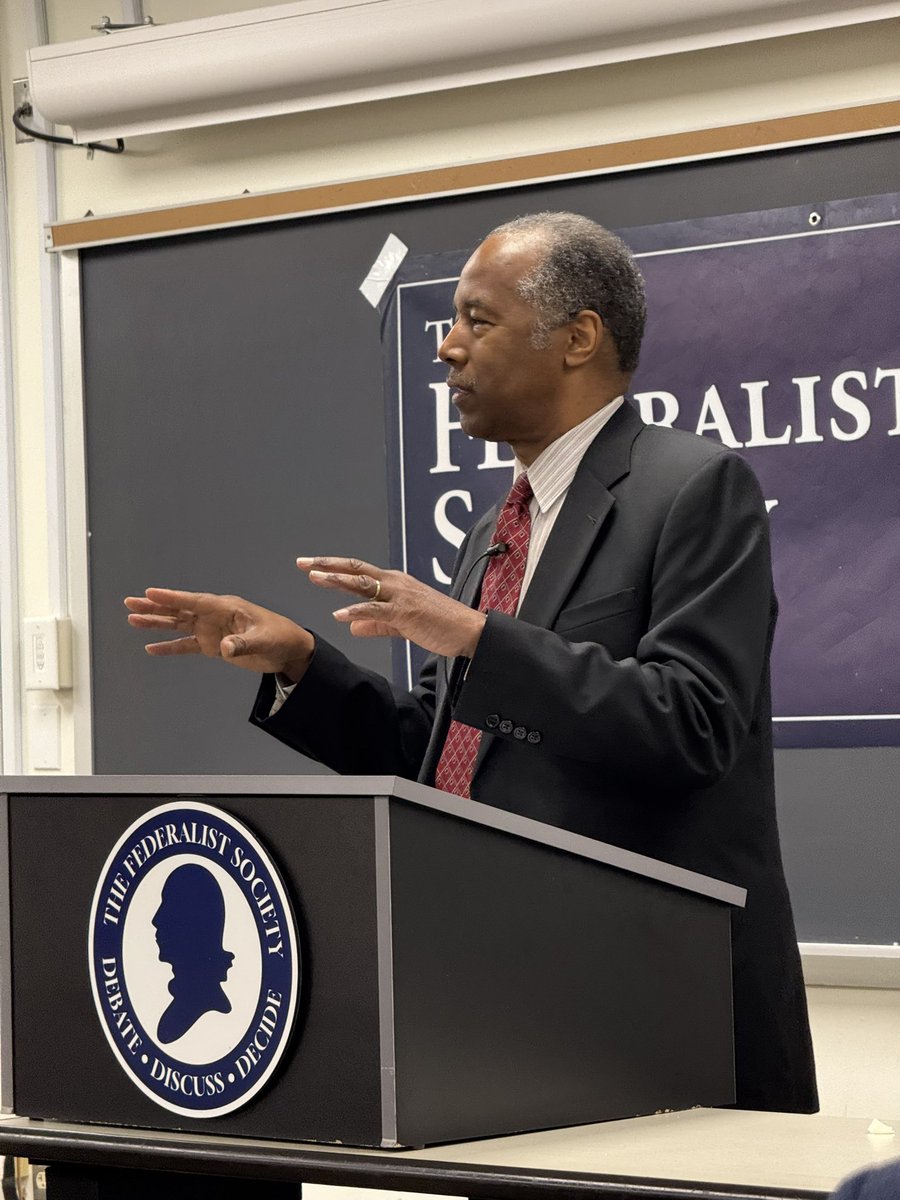 Last night, <a href="/RealBenCarson/">Ben & Candy Carson</a> was invited by <a href="/GtownFedSoc/">Georgetown Law Federalist Society</a> to speak on campus. We were honored to join their chapter and connect with a remarkable group of aspiring legal scholars.