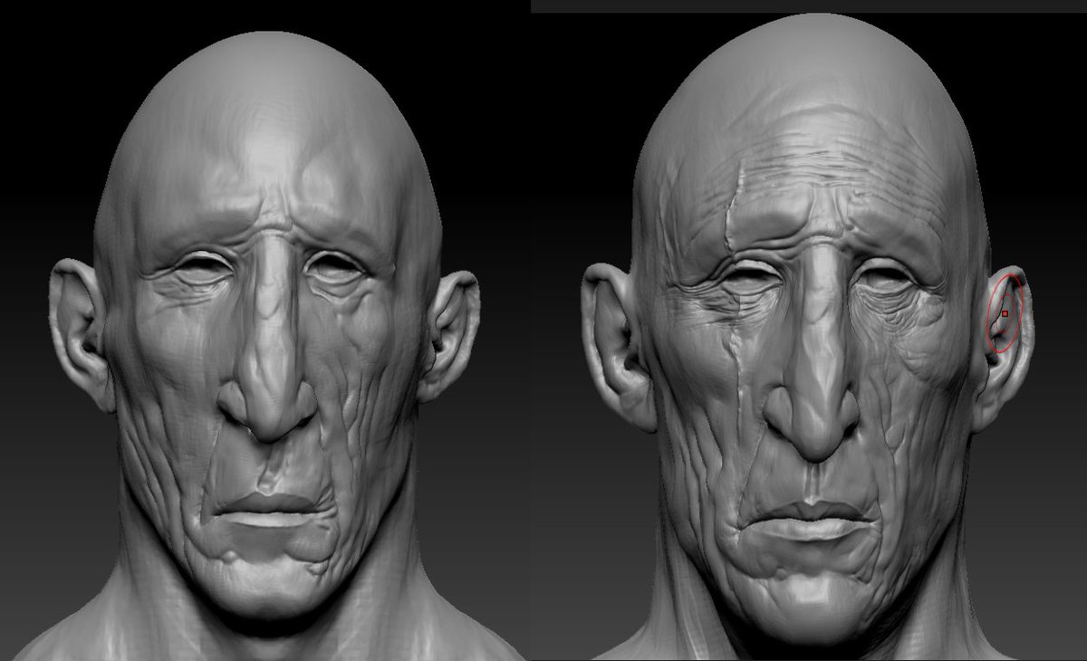 Old practice sculpt.  

#zbrush #characterart #3dart #sculpting