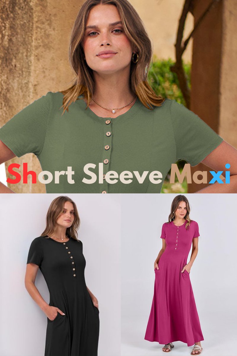 Short Sleeve Maxi Product Link: amzn.to/425h0tNRead more medium.com/@bestproductwo…… 
#maxi #maxidress #dress #gamis #fashion #gamismurah #longdress #ootd #aerox #xmax #maxidresses #blouse #nmax #abaya #tunik #maxidressmurah #maxy #dresses #womenWear #clothing