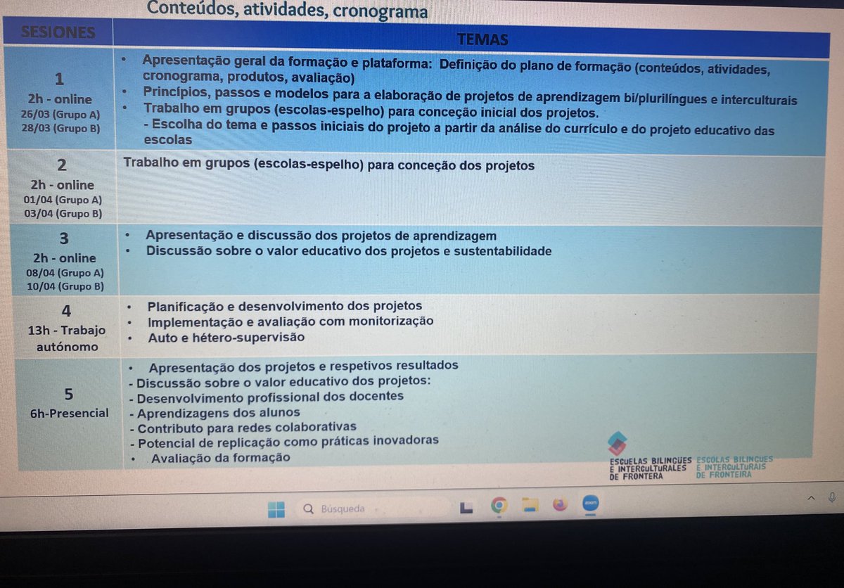 cfiecr_sl's tweet photo. Comenzamos la formación sobre el proyecto EBIF. Un paso más para fortalecer la educación y la cooperación transfronteriza. ¡Seguimos construyendo juntos! #innovacyl #internacionalizaCyL @educacyl @CFIE_CR https://t.co/Dr9F8aiDha