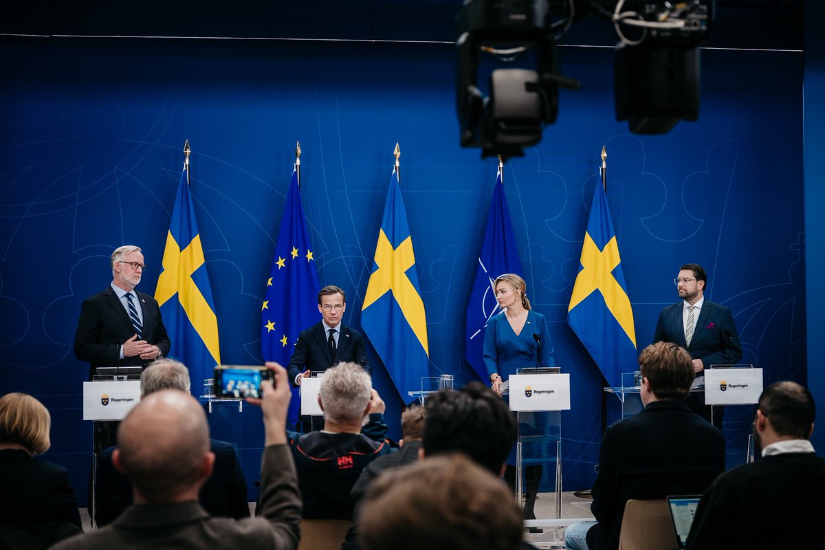 Sweden and Europe are facing an entirely new security environment.

That’s why today we unveiled Sweden’s largest military rearmament plan since the days of the Cold War.

Sweden's defense spending already exceeds NATO’s 2-percent target — but that’s not enough. Our goal is to