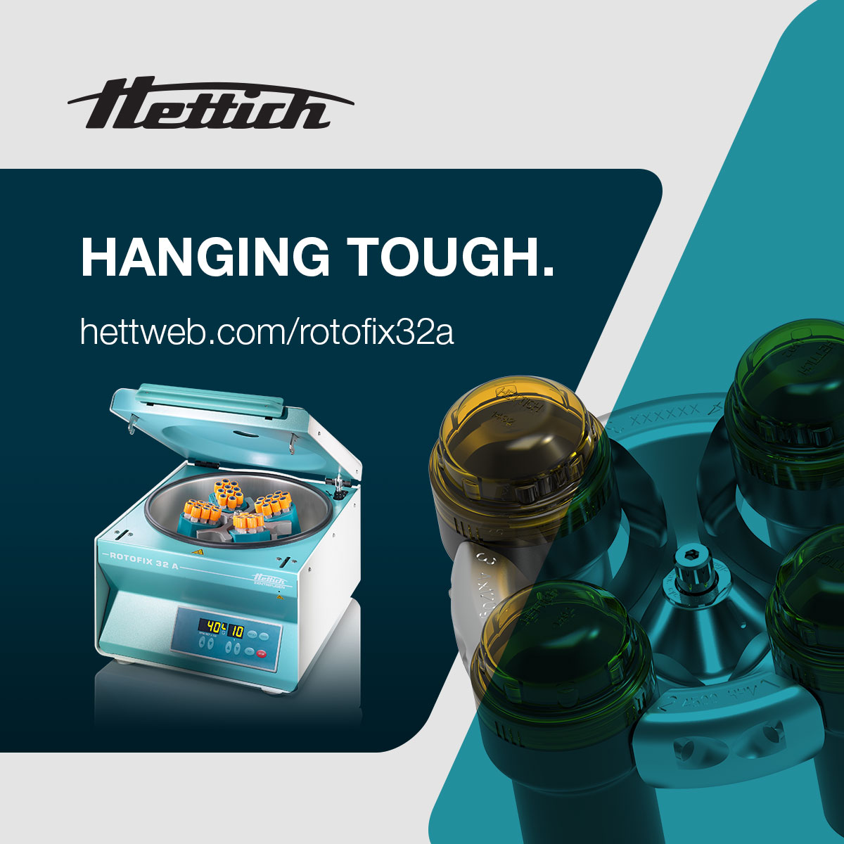 HettichLab's tweet photo. Hanging tough! The ROTOFIX 32 A is a tough, rugged, and versatile centrifuge for routine laboratory tasks in doctors' practices, small hospitals, education, and research labs. Find out more: https://t.co/viRJakmeh0 https://t.co/34g0t5i9MF
