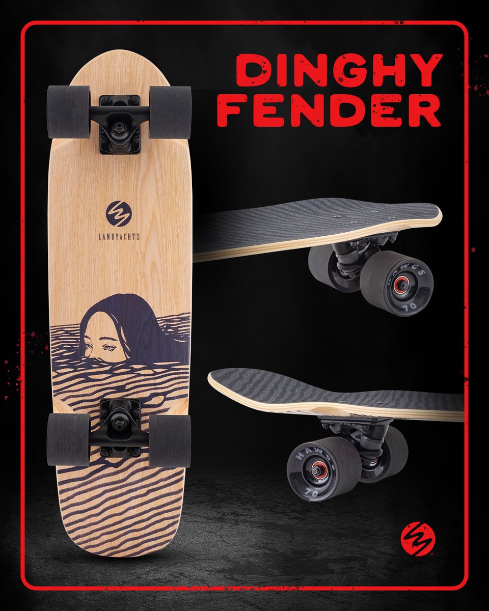 Landyachtz's tweet photo. Smooth, fast, and will roll over anything: the Dinghy Classic Fender. With molded wheel flares and 70mm wheels, this cruiser glides over cracks, pebbles, and rough pavement with ease.
https://t.co/gMVnOT0xFc
#Landyachtz #SkateAndExplore #cruisers
#dinghydoesit https://t.co/28m2M24WuR