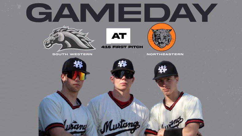 SW_Baseball's tweet image. Mustangs go on the road 
⏰ First Pitch - 4:15
📍@nebobcatssports