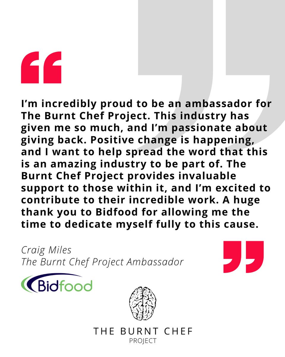 A huge thank you to Craig and all of our ambassadors for their tireless efforts in spreading awareness, providing support, and challenging outdated stigmas. 

Want to get involved?

🔗 Apply now: theburntchefproject.com/ambassador-sch…