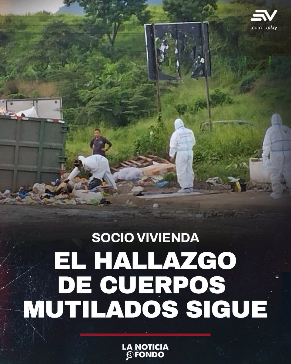 📌 #LoMásLeído 📰 #LaNoticiaAFondo | Al menos nueve cadáveres, en su mayoría desmembrados, han sido hallados en Socio Vivienda, en el noroeste de #Guayaquil, desde la masacre del 6 de marzo. Los últimos cuatro cuerpos fueron encontrados la mañana del lunes 24 de marzo. 📲