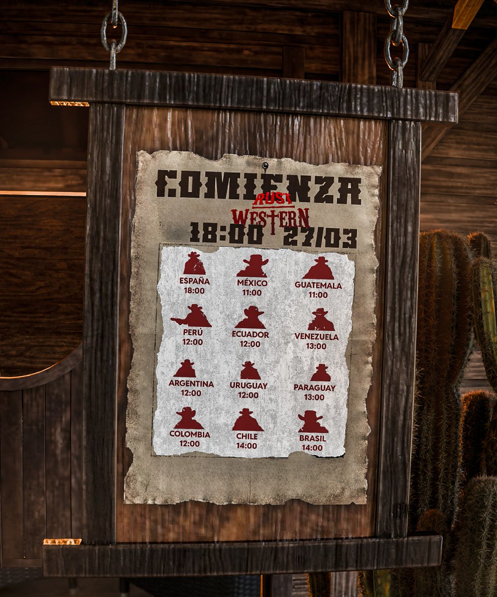 24 HORAS PARA QUE EMPIECE RUST WESTERN🌵🧨

Mañana va a ser histórico.

¿Cual será vuestro POV elegido?👀