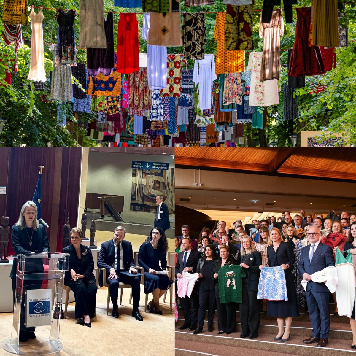 Belgium at the CoE (@belincoe) on Twitter photo Yesterday, a pre-launch event was held in the presence of HRH <a href="/MariaTeresa_Lux/">Grande-Duchesse Maria Teresa</a> for the public art installation ‘Thinking of You' by artist Alketa Xhafa Mripa, dedicated to survivors of sexual violence.
🇧🇪 also donated a dress which will become part of the art work <a href="/coe/">Council of Europe</a> in June. Yesterday, a pre-launch event was held in the presence of HRH <a href="/MariaTeresa_Lux/">Grande-Duchesse Maria Teresa</a> for the public art installation ‘Thinking of You' by artist Alketa Xhafa Mripa, dedicated to survivors of sexual violence.
🇧🇪 also donated a dress which will become part of the art work <a href="/coe/">Council of Europe</a> in June.