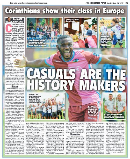 When our European triumph made the front page!